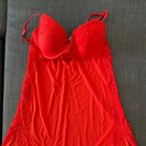 Victoria Secret Red Lingerie 34D